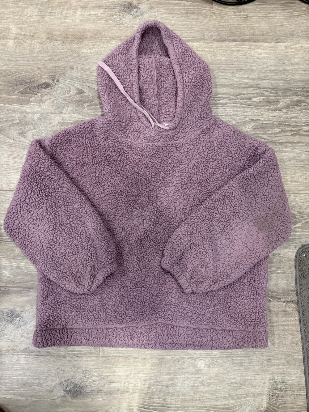 GAP Lavender Plush Hooded Sherpa Pullover